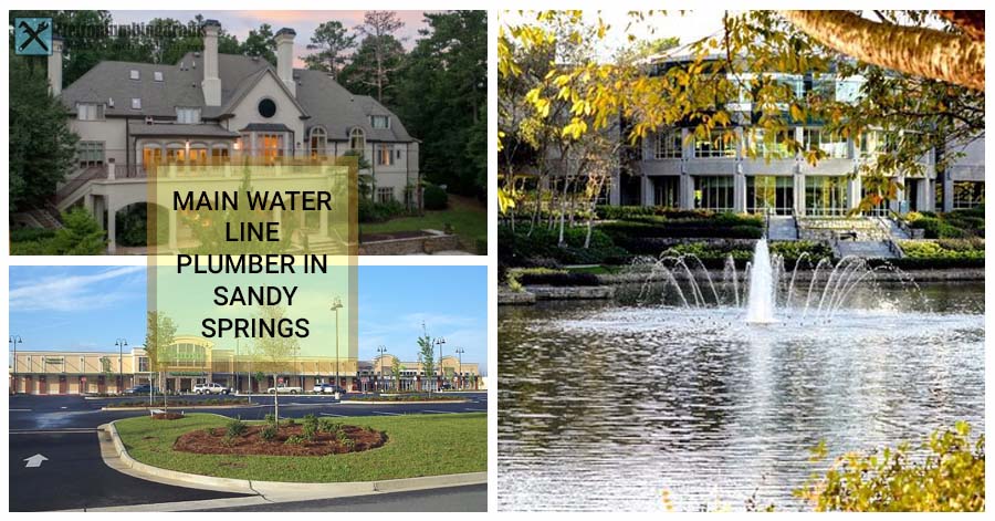 Sandy Springs main water line plumbers. Emergency Plumbing Services