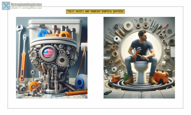 Professional plumber services for toilets, faucets, and garbage disposal services in Atlanta (GA) and the Metropolitan Area