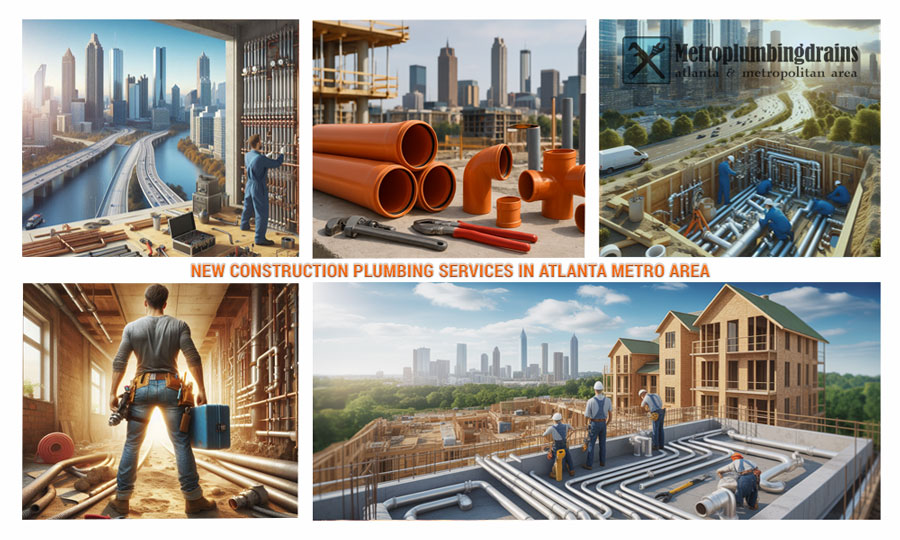 New Construction Plumbing Services in Atlanta Metro Area; Whole House Repiping Services in Atlanta Metro Area, Georgia